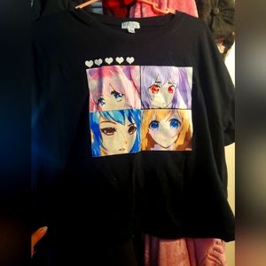 Anime girl crop top